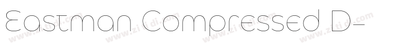Eastman Compressed D字体转换